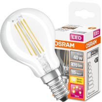 LED žiarovka E14 P45 4W  40W 470lm 2700K Warm Filament OSRAM Star 3-STEP