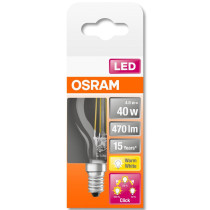 LED žiarovka E14 P45 4W  40W 470lm 2700K Warm Filament OSRAM Star 3-STEP