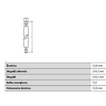 R7S 120W 2220lm 2900K T12 OSRAM HALOLINE ECO žiarovka 114,2mm