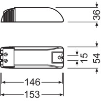 Halogénový napájací zdroj fázový regulátor stmievača 50-150W 11,4-11,5V OSRAM Compact