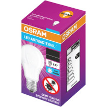 LED žiarovka LED E27 A60 10W  75W 1055lm 6500K Studená 200° OSRAM Antibakteriálna