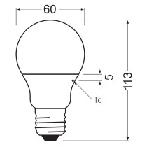 2PAK LED žiarovka E27 A60 8,5W  60W 806lm 4000K Neutral 200° OSRAM VALUE