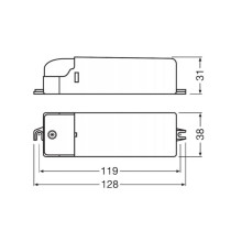 Halogénový napájací zdroj Elektronický transformátor AC 20-70W 12V ET-PARROT OSRAM