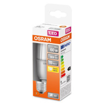 LED žiarovka E27 8W  60W 806lm 2700K Warm 200° OSRAM STAR STICK