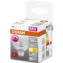 LED žiarovka GU5.3 MR16 8W  50W 621lm 2700K Warm 36° CRI90 12V OSRAM SUPERSTAR Dimmable