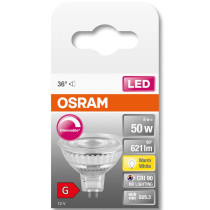 LED žiarovka GU5.3 MR16 8W  50W 621lm 2700K Warm 36° CRI90 12V OSRAM SUPERSTAR Dimmable