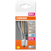 LED žiarovka E27 A60 7,5W  75W 1055lm 4000K Neutrálne 300° Stmievateľné vlákno OSRAM SUPERSTAR