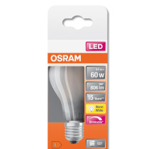 LED žiarovka E27 8,5W  60W 806lm 2700K Warm 300° CRI80 OSRAM Stmievateľná