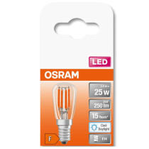 LED žiarovka E14 T26 2,8W  25W 250lm 6500K Cold 320° Filament OSRAM STAR