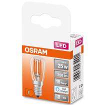 LED žiarovka E14 T26 2,8W  25W 250lm 6500K Cold 320° Filament OSRAM STAR