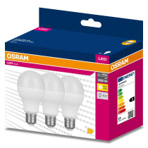 3PAK LED žiarovka E27 A60 19W  150W 2452lm 3000K Warm 200° OSRAM VALUE