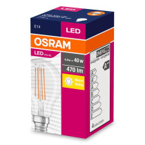 LED žiarovka E14 P45 4W  40W 470lm 2700K Warm 320° Filament OSRAM Value