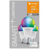 3PAK LED žiarovka E27 A60 9W 806lm CCT RGB LEDVANCE SMART+ WiFi Stmievateľná