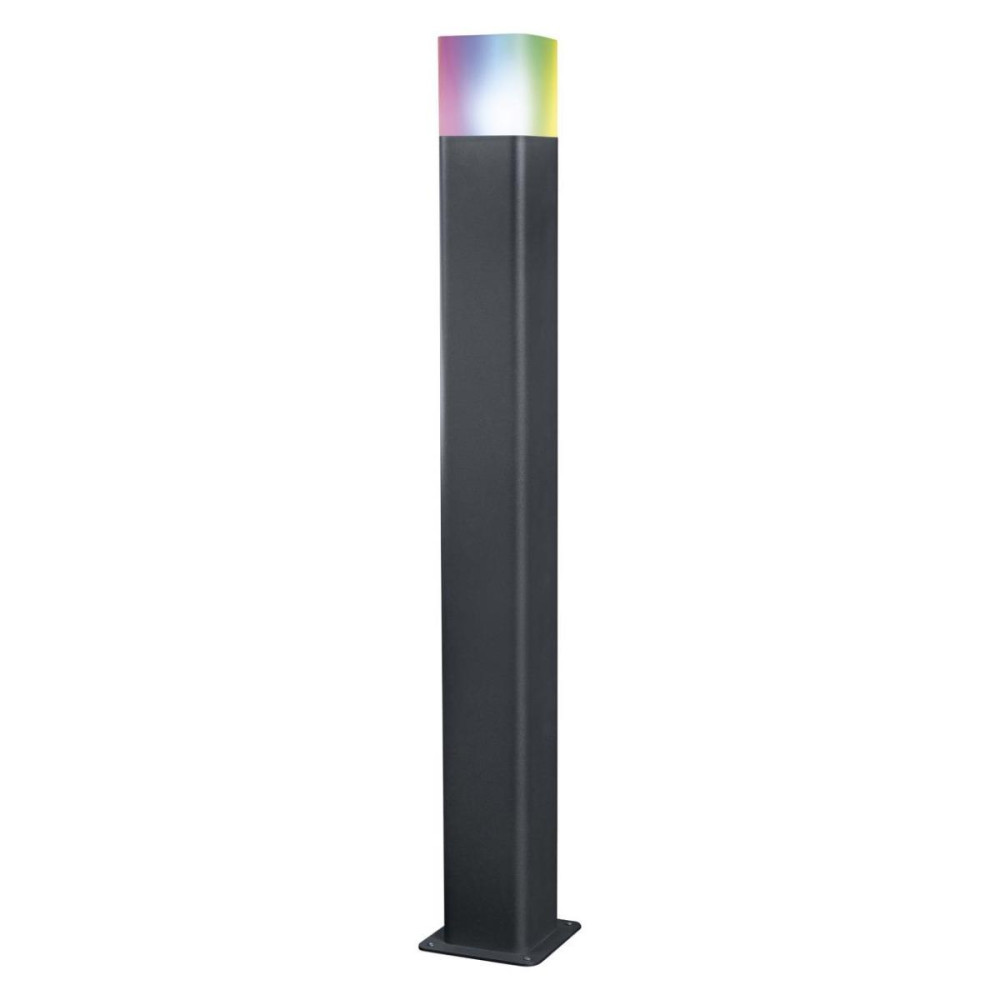 Záhradné stĺpikové LED svietidlo INTELLIGENT 9,5W RGB+W Grey 80cm SMART+ WiFi CUBE LEDVANCE