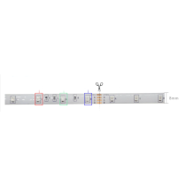 LED pásik RGB - IP65 - 5m + diaľkové ovládanie + napájací adaptér - SADA