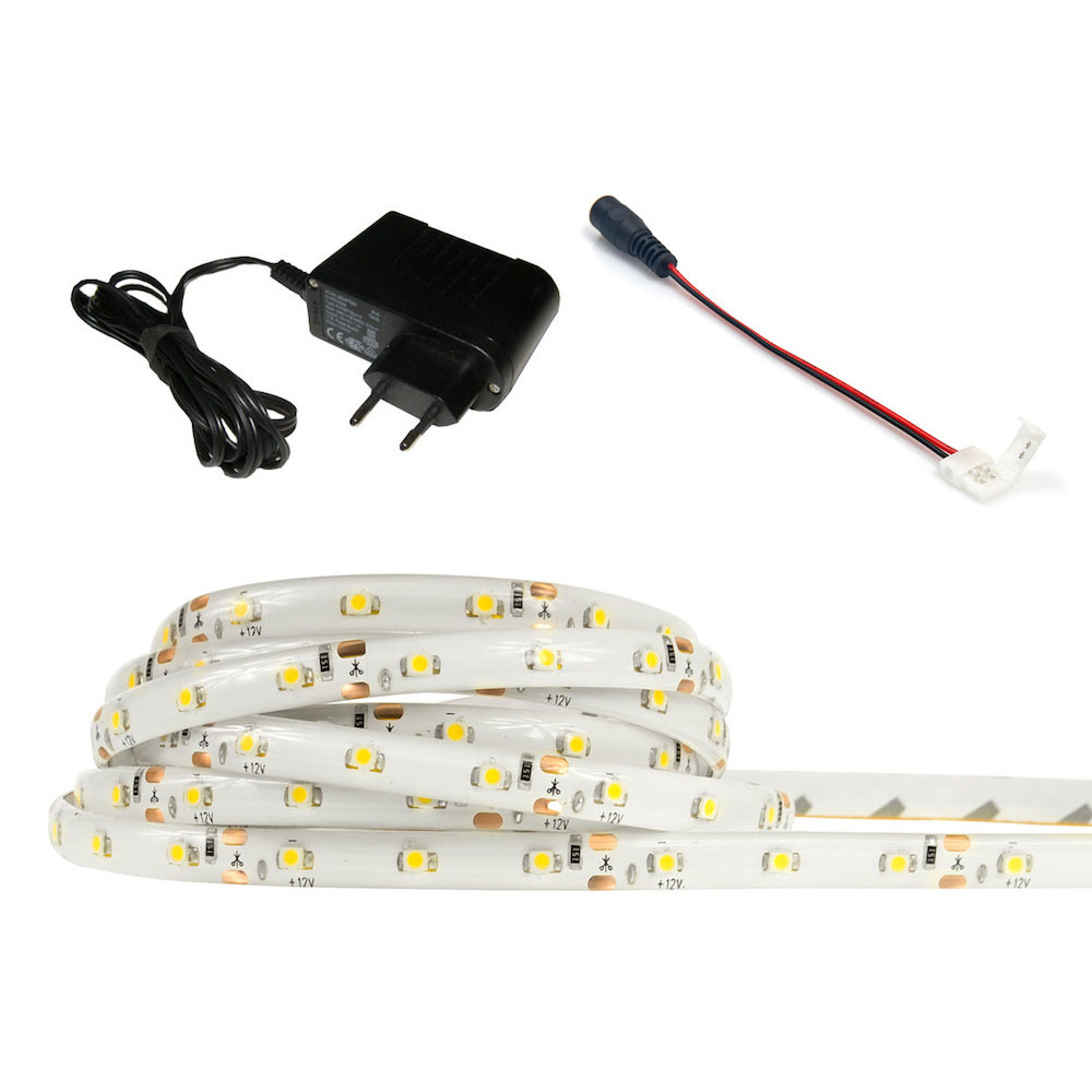 LED pásik - SMD 2835 - 1m - 60LED/m - 4,8W/m - IP20 - studená biela