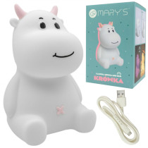 Detská LED nočná lampa PINK COW