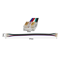 Konektor pre RGB pásky 4 PIN 10mm pásik-pások