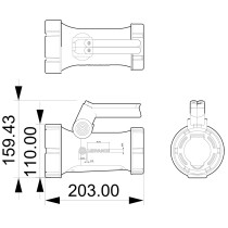 Svetlomet IP64 ručný dobíjací LED 3W 300lm Transformovateľný + bočné svetlo LEDVANCE