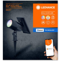 Inteligentný solárny svetlomet LEDVANCE CCT + RGB IP44 SMART+ BLUETOOTH