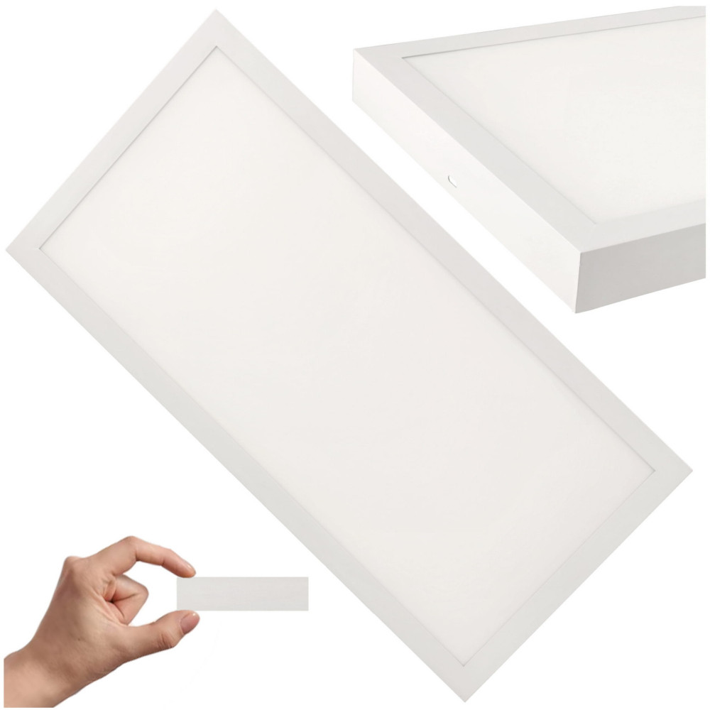 Prisadený LED panel 24W biely 60x30cm