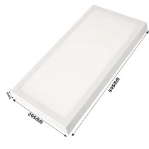 Prisadený LED panel 24W biely 60x30cm