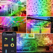 Smart sveteľná reťaz - USB - 66 RGB LED - 10 m - Bluetooth