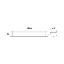 LED svietidlo lineárne MIVRO 36W 4000K 230V