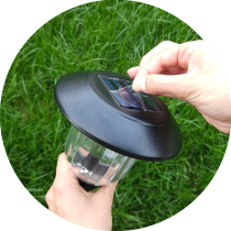 LUMAX - LED solárna lampa model LGS910 - 0,24W - 10lm - Teplá biela / 2700°K - vymeniteľná batéria