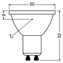 LED GU10 3,4W  35W 230lm 4000lm Neutrálne 36° CRI97 DIMMOVATEĽNÉ LEDVANCE