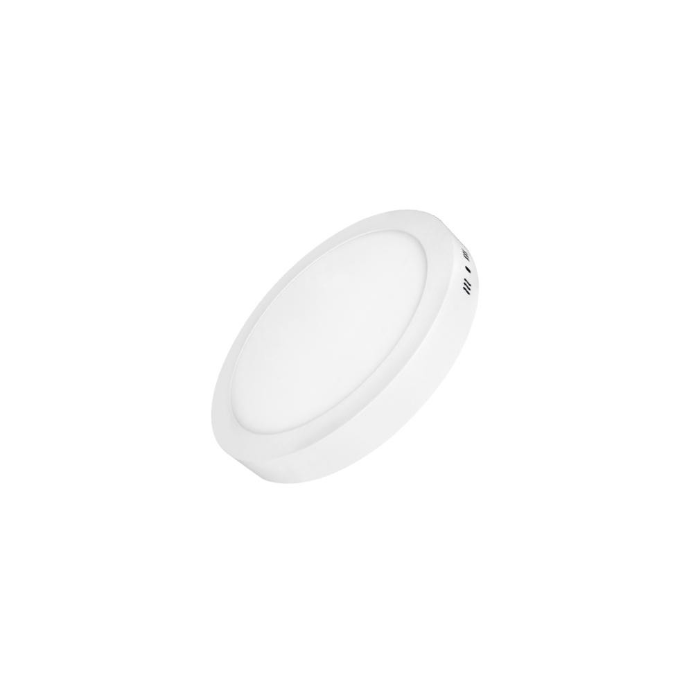 LED Backlit Surface Mini Round Panel 6W Teplá biela