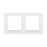 Kontakt Simon - Rámček SIMON10 CR2/11, 2- násobný, biela