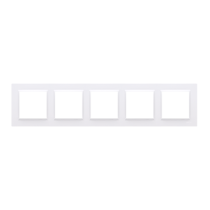 Kontakt Simon - Rámček SIMON10 CR5/11, 5-násobný, biela