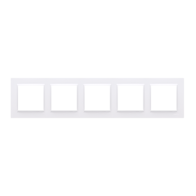 Kontakt Simon - Rámček SIMON10 CR5/11, 5-násobný, biela