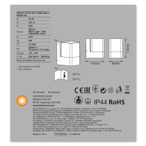 LED INTELLIGENT záhradné nástenné svietidlo 9,5W RGB+W Tmavo šedá SMART+ WiFi CUBE LEDVANCE