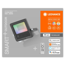 LED reflektor 20W 3000K 1600lm RGB IP65 LEDVANCE Flood Smart+ WiFi + PILOT