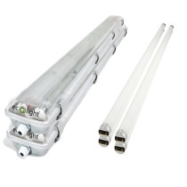 2x Svietidlo ECOlight + 4x LED trubica - G13 - 120cm - 18W - 1800lm neutrálná biela - SADA