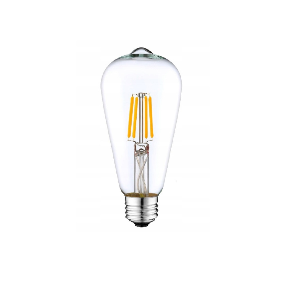 LED žiarovka E27 filament ST64 10W teplá biela