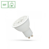 SPECTRUM LED - Žiarovka GU10 - 6W - 230V - CCT - 38°uhol - so spektrálnou šošovkou