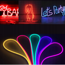 LED pásik 12V vodotesný 1m NEON - žltá