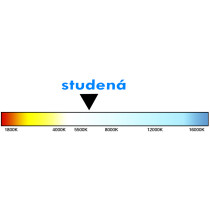 LED pásik - 230V - SMD 2835 - 1m - 60LED/m- 6W/m - 380Lm - IP68 - studená biela - 10mm