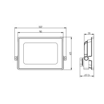 ECOLIGHT LED reflektor 50W + 10W - IP65 - neutrálna biela - 4500K