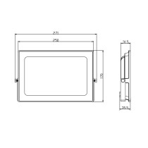 ECOLIGHT LED reflektor 50W + 10W - IP65 - neutrálna biela - 4500K