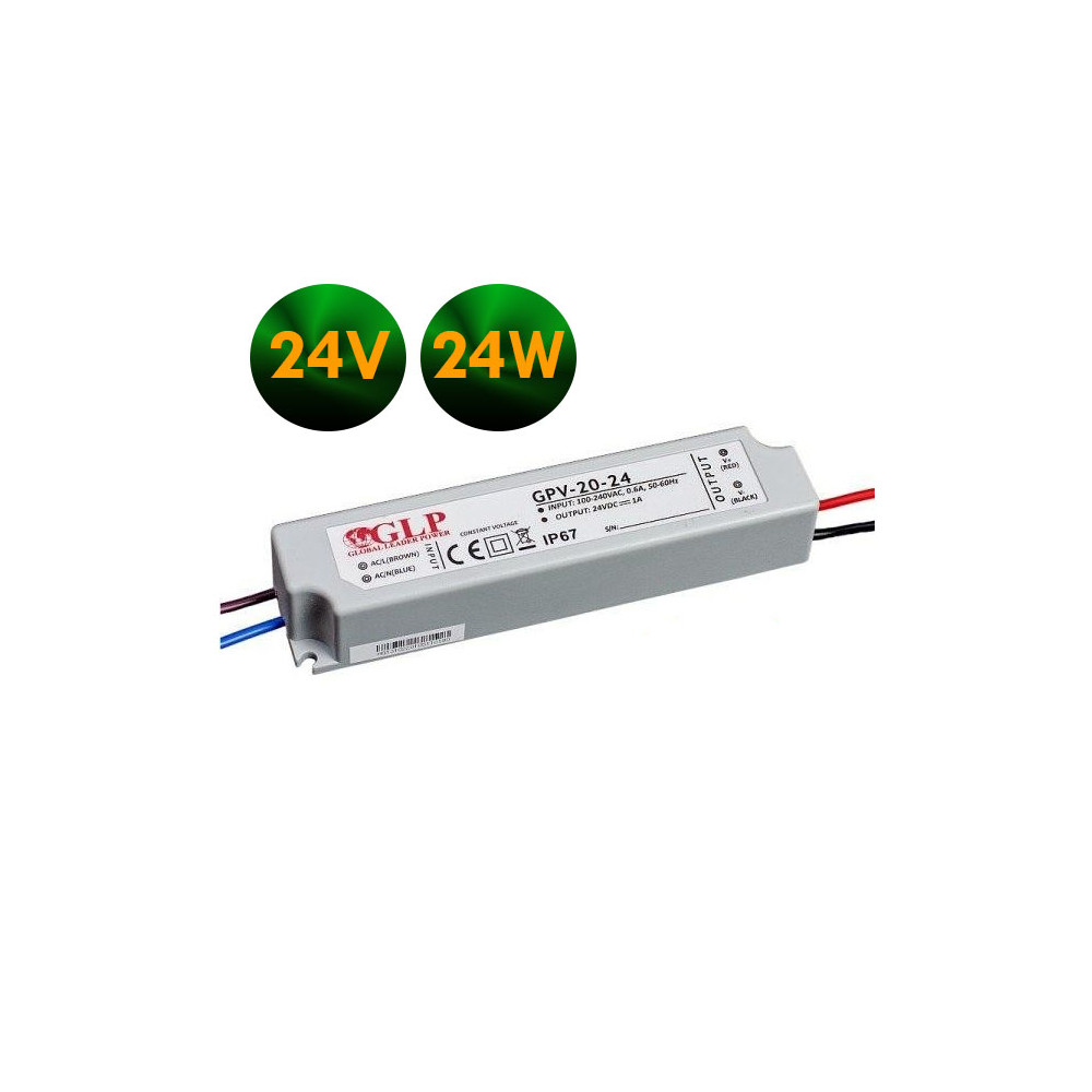 Napájací zdroj pre LED - 1A - 24W - 24V DC - IP67