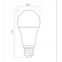 LED žiarovka - E27 - A80 - 20W - 1800Lm - neutrálna biela