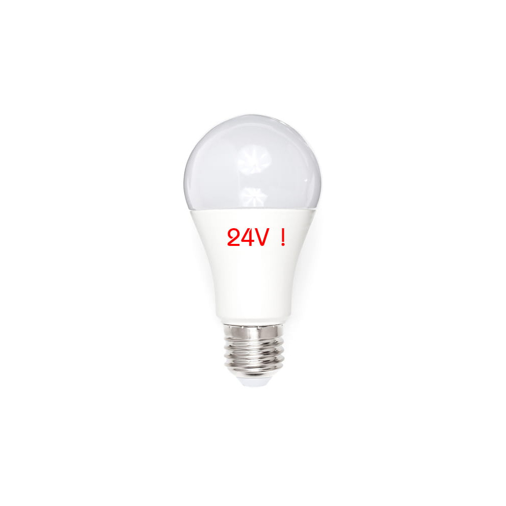 LED žiarovka MILIO - E27 - 10W - 900Lm - neutrálna biela - 24V