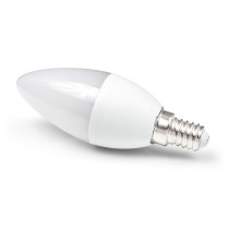 LED žiarovka - E14 - 1W - 85Lm - sviečka - neutrálna biela