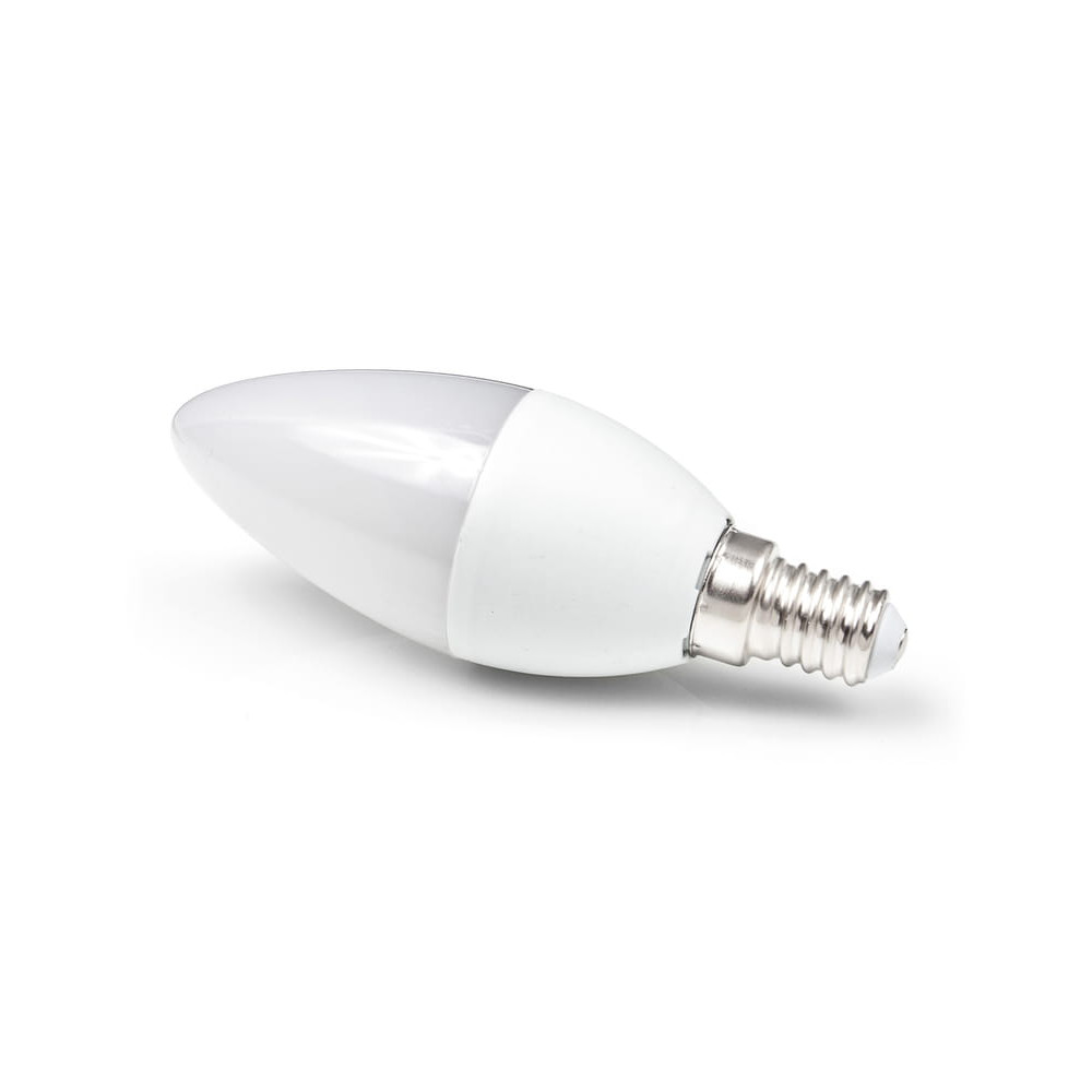 LED žiarovka - E14 - 1W - 85Lm - sviečka - neutrálna biela