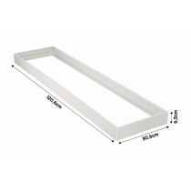 Prisadený rámček pre LED panely 30x120, plastový, 65mm