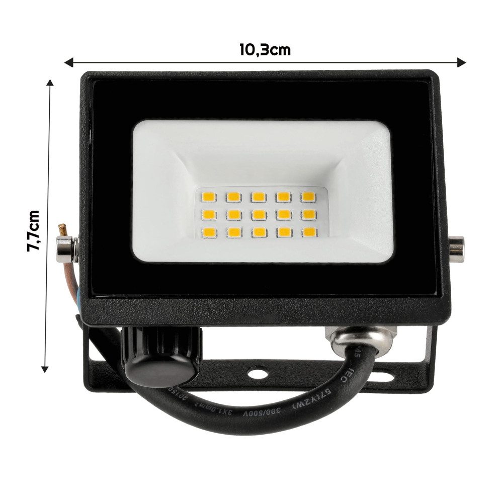 LED reflektor 10W - 2v1 - neutrálna biela